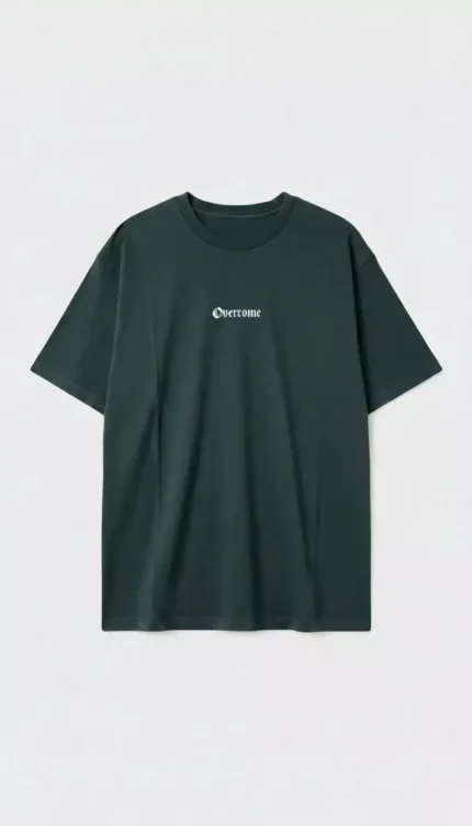 Camiseta Overcome New Script Verde/branca-001